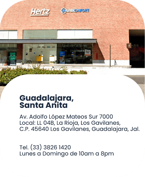 Ubicación de la sucursal en Guadalajara - Norte